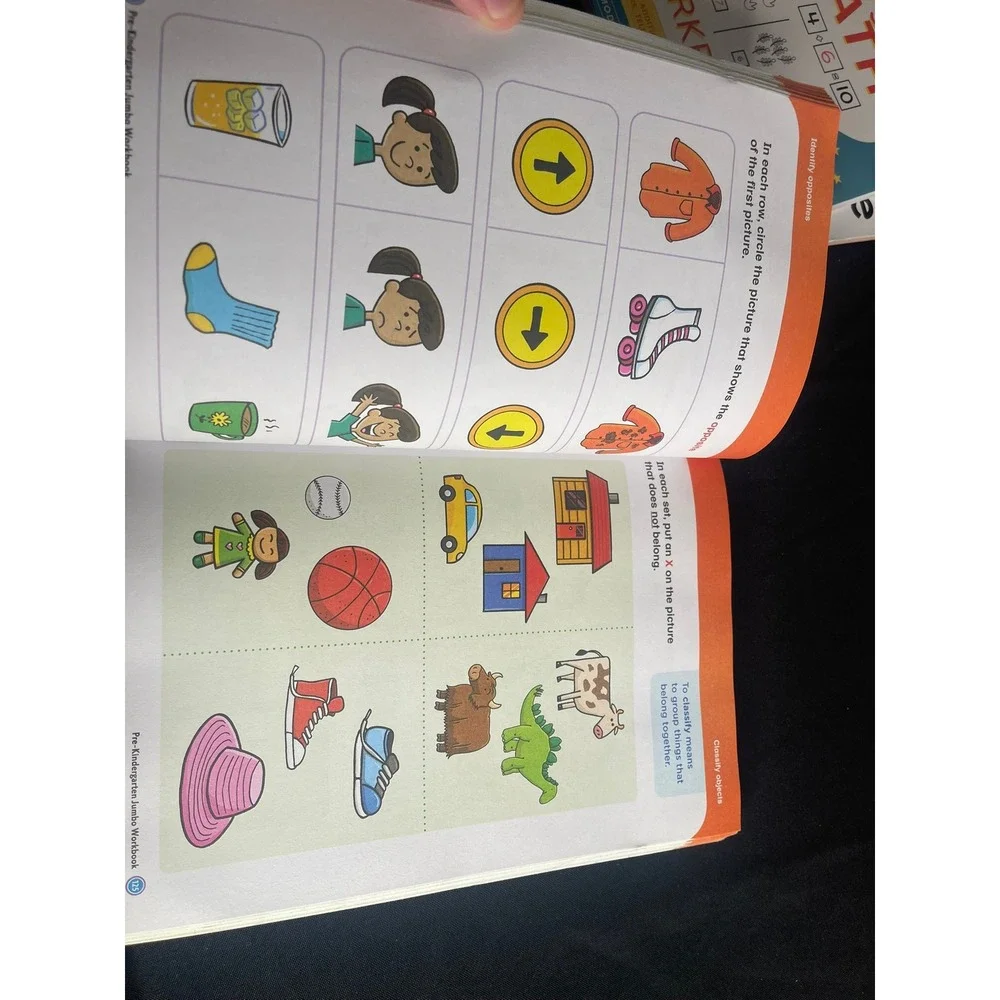 Scholastic Pre-K & Kindergarten Math Writing Workbook Bundle Ages 3-7 Set of 3